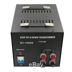 10000W Watt Step Up Down Electric Power Voltage Converter Transformer Heavy Duty