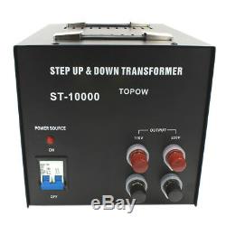 10000W Watt Step Up Down Electric Power Voltage Converter Transformer Heavy Duty