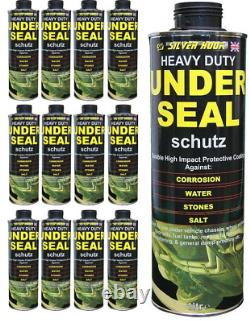 12 x Under Body Seal Spray Schutz Underguard Heavy Duty Paint Corrosion 1L