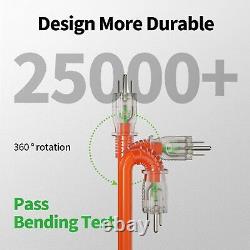 150 ft 12/3 Outdoor Extension Cord Waterproof Heavy Duty with 150FT, Orange