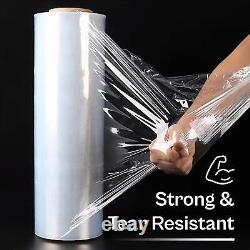 19.7 x 5000' 90 Gauge 1 Roll Pallet Machine Length Cast Stretch Wrap Clear Film