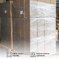 19.7 x 5000' 90 Gauge 1 Roll Pallet Machine Length Cast Stretch Wrap Clear Film