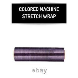 1 Roll Cast Stretch Wrap 20x5000' 80 Gauge Dark Purple Shrink Film for Machine