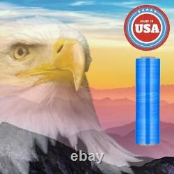 1 Roll Color Dark Machine Stretch Wrap, 20 x 5000' x 80 Ga, Blue
