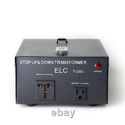 2000 W Watts Step Up/Down Voltage Converter Transformer