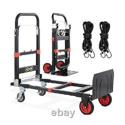 2025 Upgraded Convertible Hand Truck Dolly Cart, Heavy Duty 3 in 1 Hand Truck