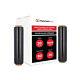 20 Rolls Color Dark Machine Stretch Wrap, 20 X 5000' X 80 Ga, Black