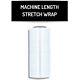 25 Rolls 19.7x5000' 63 Gauge Performance Machine Stretch Shrink Wrap Film Clear