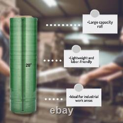 25 Rolls Green Tinted Machine Stretch Wrap 20x5000' 63 Gauge Pallet Shrink Film