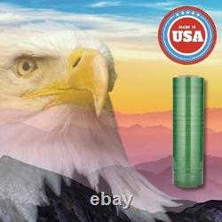 25 Rolls Green Tinted Machine Stretch Wrap 20x5000' 63 Gauge Pallet Shrink Film