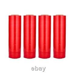 25 Rolls Machine Pallet Stretch Wrap 20 x 5000' 63 Gauge Tinted Red Shrink Flim