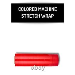 25 Rolls Machine Pallet Stretch Wrap 20 x 5000' 63 Gauge Tinted Red Shrink Flim