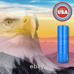 25 Rolls Machine Pallet Stretch Wrap 20x 5000' 63 Gauge Tinted Blue Shrink Film