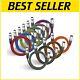 25ft Heavy Duty Multi-colored Xlr Patch Cable Set 10 Pack For Audio Excellence
