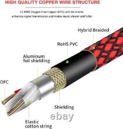 25ft Heavy Duty Multi-Colored XLR Patch Cable Set 10 Pack for Audio Excellence