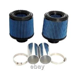 2.25Cone Filters Air Intake Cleaner Filter For BMW N54 135i 335i 335xi Z4 3.0L