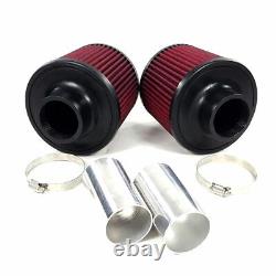 2.25 Hi Flow Dual Cone Twin Filter Air Intake Kit For BMW N54 135i 335i Z4 3.0L