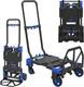 2-in-1hand Truck Dolly Foldable, 330lb Heavy Duty Carrying Convertible Dolly Cart