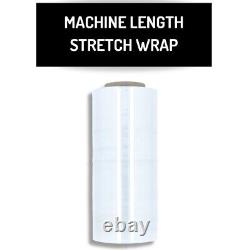 2 Rolls 19.7 x 5000' (63 Ga) Performance Machine Stretch Shrink Wrap Film Clear
