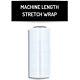 2 Rolls 19.7 X 9000' Packing Machine Stretch Film Shrink Wrap (51 Gauge) Clear