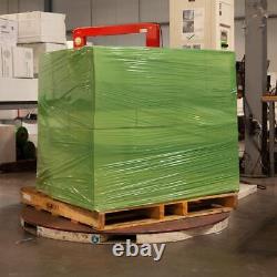 2 Rolls Color Dark Machine Stretch Wrap, 20 x 5000' x 80 Ga, Green
