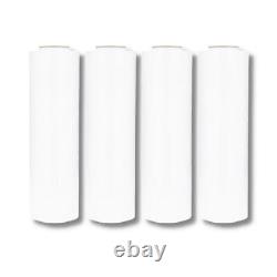 2 Rolls Dark Machine Stretch Wrap 20 x 5000' 63 Gauge White Plastic Shrink Film