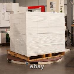 2 Rolls Dark Machine Stretch Wrap 20 x 5000' 63 Gauge White Plastic Shrink Film