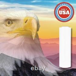 2 Rolls Dark Machine Stretch Wrap 20 x 5000' 63 Gauge White Plastic Shrink Film