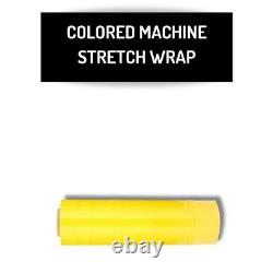 2 Rolls Tinted Yellow Machine Pallet Wrap Stretch Film 20x5000' 63 Gauge