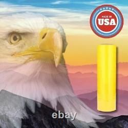 2 Rolls Tinted Yellow Machine Pallet Wrap Stretch Film 20x5000' 63 Gauge