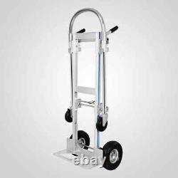 2 in 1 Heavy Duty Aluminum Hand Truck Dolly Convertible Utility Cart 1000Lb Load