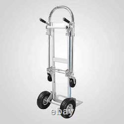 2 in 1 Heavy Duty Aluminum Hand Truck Dolly Convertible Utility Cart 1000Lb Load