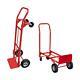 2in1 Convertible Hand Truck Heavy Duty 600 Lbs Capacity Powder Coated Red Finish