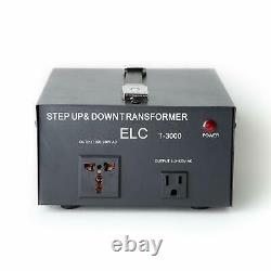 3000 W Watts Step Up/Down Voltage Converter Transformer