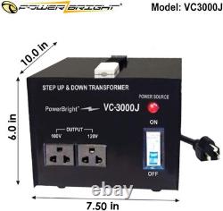 3000 Watts Japanese Voltage Transformers, Step Up and Down Japan 3000