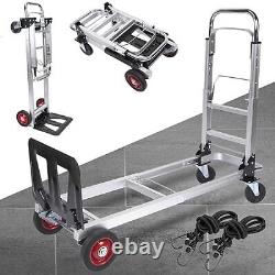 330LB Folding Hand Truck Dolly Cart with Telescoping Handle Heavy Duty