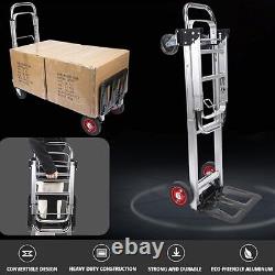 330LB Folding Hand Truck Dolly Cart with Telescoping Handle Heavy Duty