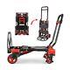 330lb Folding Hand Truck Heavy Duty Carrying, Combination Of Four Wheels And