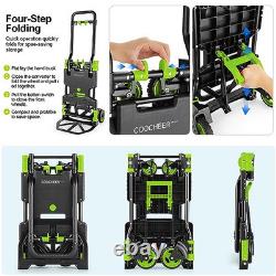 330LB Folding Hand Truck Heavy Duty Carrying, Combination of Four Wheels and