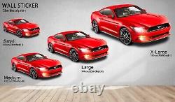 3D Convertible Deluxe A246 Car Wallpaper Mural Poster Transport Wall Stickers