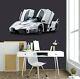 3d Convertible White A19 Car Wallpaper Mural Poster Transport Wall Stickers Zoe
