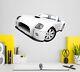 3d White Convertible Car O205 Car Wallpaper Mural Poster Transport Wall Stickers