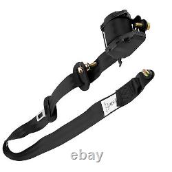 3 Point Safety Seat Belt Straps 1Set Heavy Duty Adjustable Retractable