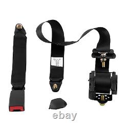 3 Point Safety Seat Belt Straps 1Set Heavy Duty Adjustable Retractable