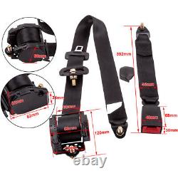 3 Point Safety Seat Belt Straps Heavy for Duty Car Truck Adjustable Retractable