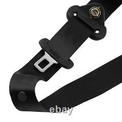 3 Point Safety Seat Belt Straps Heavy for Duty Car Truck Adjustable Retractable