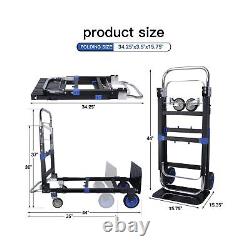 3 in1 Heavy Duty Convertible Hand Truck Dolly Cart, Folding Trolley Cart with