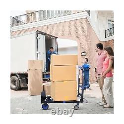 3 in1 Heavy Duty Convertible Hand Truck Dolly Cart, Folding Trolley Cart with
