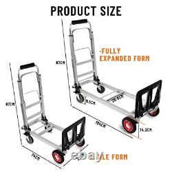 3 in 1 Aluminum Hand Truck Dolly Convertible Heavy Duty 3 in 1 hand truck