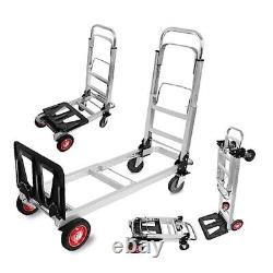 3 in 1 Aluminum Hand Truck Dolly Convertible Heavy Duty 460lbs Capacity